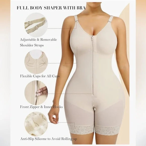 YIANNA Postpartum Shapewear for Women Tummy Control Butt Lifter Body Shaper - Picture 10 of 11